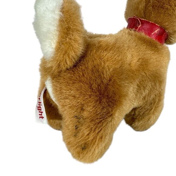 RUSS Vintage STARLIGHT Christmas Plush Girl Reindeer Eyelashes Bell Stuffed - Picture 6 of 7